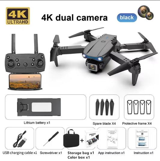 KBDFA 2023 New E88 Pro WIFI FPV Drone Wide Angle HD 4K 1080P Camera Height Hold RC Foldable Quadcopter Dron Helicopter Toys Gift